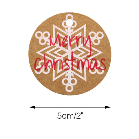 Christmas Gift Tags,100 PCS Tags for Christmas Thanksgiving Holiday Decoration Kraft Paper Labels with 30M Jute Twine String (Christmas Tags Mixed) - JijaCraft