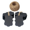 100 PCS 7*5CM  Blank Kraft Paper Gift Tags,Thank You Paper Hang Tags with 100 Feet Jute Twine - JijaCraft