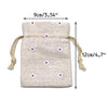 20 PCS Chic Cotton Burlap Drawstring Pouches 9*12CM Gift Bags Wedding Party Favor Jewelry Bags - JijaCraft