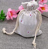 20 PCS Chic Cotton Burlap Drawstring Pouches 9*12CM Gift Bags Wedding Party Favor Jewelry Bags - JijaCraft