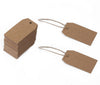100 PCS Paper Gift Tags 7*4 CM Craft Tags with String Blank Hang Tags,Price Tags with 100 Feet Jute Twine - JijaCraft