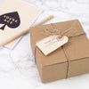 100 PCS Paper Gift Tags 7*4 CM Craft Tags with String Blank Hang Tags,Price Tags with 100 Feet Jute Twine - JijaCraft
