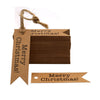 Merry Christmas Tags, 100 PCS Kraft Paper Gift Tags with 100 Feet Natural Jute Twine Perfect for DIY Arts and Crafts - JijaCraft