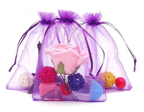 100PCS Extra Large Organza Gift Bags 13X18CM Jewelry WeddingDrawstring Pouches - JijaCraft