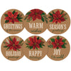 jijAcraft 120Pcs Christmas Gift Stickers - Vintage Happy Holiday Sticker, 2Inch Merry Christmas Stickers, Holiday Envelope Seal for Gift Wrapping, Cookie Bags, Party Favors, Xmas Party Supplies - JiJaCraft.com