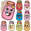 jijAcraft 48Pcs Valentines Day Cards for Kids - Happy Valentine's Day Crads Bulk with 50Pcs Treat Bags, DIY Candy Bag Exchange Gift for Classroom Party Favors, Boys Girls Toddler(Candy Not Included)