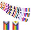 jijAcraft 2 Pack Progress Pride Flag Banner Decorations, LGBTQ+ Flags Garland, Pre-Strung Gay Pride Bunting with Rainbow, Pride Month Party Decorations for Home School Community Events 60 Flags