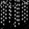 jijAcraft Glitter Silver Star Garland Decorations Hanging Garands Banner Backdrop, 2.7 inch Star Party Decoration for Birthday Baby Shower Wedding Kids Room Ramadan EID Graduation Decor (52 Feet)