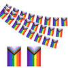 jijAcraft Progress Pride Flag Banner Decorations, LGBTQ+ Flags Garland, Pre-Strung Gay Pride Bunting with Rainbow, Gay Bunting for Pride Month Party, Home, School  Community Event Decor 38 Flags