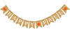 jijAcraft Happy Fall Burlap Banner - Thanksgiving & Harvest Home Decor, Pumpkin Maple Leaf Garland, Fireplace Hanging Decoration