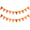 jijAcraft Pumpkin Pie Banner Thanksgiving Decoration – 2PCS Pre-Strung Pumpkin Pie Garland, Thanksgiving Party Banner for Fall Party Table Decor, Home Mantel Fireplace Decorations