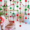 jijAcraft Christmas Glitter Star Garland Decorations, Green and Red Hanging Garands Banner Backdrop, Star Party Decoration for Christmas Party X-mas Decor (52 Feet)