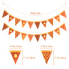 jijAcraft Pumpkin Pie Banner Thanksgiving Decoration – 2PCS Pre-Strung Pumpkin Pie Garland, Thanksgiving Party Banner for Fall Party Table Decor, Home Mantel Fireplace Decorations