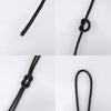 jijAcraft Nylon Rope, 100 Feet Black Nylon Rope, 1/4 Inch Solid Braided Rope Thick Strong Nylon Rope for Multi-Purpose Tie Down, Clothesline, Gardening, Craft Projects