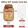 jijAcraft 50Pcs Valentines Day Cards for Kids - Happy Valentine's Day Crads Bulk with 50Pcs Treat Bags, DIY Candy Bag Exchange Gift for Classroom Party Favors, Boys Girls Toddler(Candy Not Included)