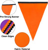 jijAcraft Orange Black Purple Halloween Pennant Banner - 39Ft Halloween Party Decoration Fabric Triangle Bunting Garland for Window, Fireplace, Table(42Pcs)
