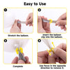 jijAcraft Yellow Ballon Clips 100PCS,Tie-Free Balloon Clips for 18-36 Inch Latex Balloons, Easy No Knot Balloon Closure Fasteners for Birthday, Wedding & Party Baby Shower Balloons Arch Decor Supplies