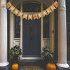 jijAcraft Happy Fall Burlap Banner - Thanksgiving & Harvest Home Decor, Pumpkin Maple Leaf Garland, Fireplace Hanging Decoration