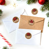 jijAcraft 120Pcs Christmas Gift Stickers - Vintage Happy Holiday Sticker, 2Inch Merry Christmas Stickers, Holiday Envelope Seal for Gift Wrapping, Cookie Bags, Party Favors, Xmas Party Supplies - JiJaCraft.com