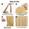 jijAcraft 3 Pack Champagne Gold Tinsel Foil Fringe Curtain, Light Gold Party Photo Backdrop for Bridal Showers Wedding Engagement Anniversary Birthday Graduation New Year¡¯s Holidays Decorations
