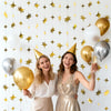 jijAcraft Glitter Gold Four-Angle Star Garland Decorations Hanging Garands Banner Backdrop, Star Party Decoration for Birthday Baby Shower Wedding Kids Room Ramadan EID Graduation Decor (39 Feet)