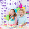 jijAcraft Butterfly Hanging Garland 3D Purple Paper Butterfly Hanging Garlands, 4 Packs Butterfly Birthday Decorations Butterfly for Baby Shower Home Decor Wedding Purple Party Decorations (39ft)