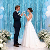 jijAcraft 3 Pack Light Blue Tinsel Foil Fringe Curtain, Party Photo Backdrop, Blue Background for Baby Shower Boy Birthday Ocean Themed Winter Wonderland Wedding Engagement New Year Decorations