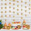 jijAcraft Glitter Gold Star Garland Decorations Hanging Garands Banner Backdrop, 2.7 inch Star Party Decoration for Birthday Baby Shower Wedding Kids Room Ramadan EID Graduation Decor (52 Feet)
