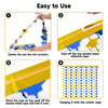 jijAcraft 2 Pack Blue Gold Graduation Cap Tinsel Foil Fringe Curtain, Graduation Party Decorations with String, Congrats Grad Streamers for Graduation Photo Booth Class of 2026 Prom School Home Decor