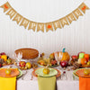 jijAcraft Happy Fall Burlap Banner - Thanksgiving & Harvest Home Decor, Pumpkin Maple Leaf Garland, Fireplace Hanging Decoration