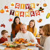 jijAcraft Thanksgiving Decorations GIVE THANKS Banner - 38Pcs Pre-Assembled Hanging Swirl, Thanksgiving Banner Indoor, Thanksgiving Party Decor for Wall, Ceiling, Mantel, Home, Classroom, Office