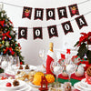 jijAcraft Hot Cocoa Banner – Pre-Strung Christmas Garland, Hot Cocoa Bar Supplies, Hot Cocoa Bombs, Chocolate Bar Sign with Gingerbread, Candy Cane, Snowflake - Winter Party & Holiday Decor