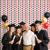 jijAcraft 2 Pack Red Black Graduation Cap Tinsel Foil Fringe Curtain, Graduation Party Decorations with String, Red Black Congrats Grad Streamers for Graduation Photo Booth Class of 2026 School Decor
