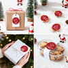 jijAcraft 120Pcs Christmas Gift Stickers - Red Merry Christmas Stickers, 2Inch Happy Holiday Envelope Seals for Gift Wrapping, Cookie Bags, Xmas Party Supplies, Small Business Packaging