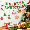 jijAcraft Merry Christmas Banner Xmas Decorations - 38Pcs Hanging Swirl Set, Christmas Decorations Indoor, Christmas Party Decor for Wall, Ceiling, Mantel, Fireplace, Home, Classroom, Office, Party - JiJaCraft.com