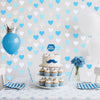 jijAcraft Heart Garland Blue Bachelorette Party Decorations – 52FT Light Blue and Silver Streamers, Baby Boy Shower Garland for Party Decor, Bridal Shower, Birthday, Engagement, Wedding Decor - JiJaCraft.com