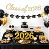 jijAcraft Class of 2026 Graduation Decorations, Glitter Pre-Strung Graduation Cap Banner, Congrats Grad 2026 for College High School Graduate Party Decorations, Home, School Photo Backdrop Celebrating