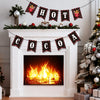 jijAcraft Hot Cocoa Banner – Pre-Strung Christmas Garland, Hot Cocoa Bar Supplies, Hot Cocoa Bombs, Chocolate Bar Sign with Gingerbread, Candy Cane, Snowflake - Winter Party & Holiday Decor