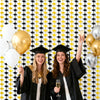jijAcraft 2 Pack Black Gold Graduation Cap Tinsel Foil Fringe Curtain, Graduation Party Decorations with String, Graduation Photo Booth Background for Class of 2026 Prom School Home Celebration Decor