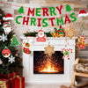 jijAcraft Merry Christmas Banner Xmas Decorations - 38Pcs Hanging Swirl Set, Christmas Decorations Indoor, Christmas Party Decor for Wall, Ceiling, Mantel, Fireplace, Home, Classroom, Office, Party - JiJaCraft.com