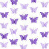 jijAcraft Butterfly Hanging Garland 3D Purple Paper Butterfly Hanging Garlands, 4 Packs Butterfly Birthday Decorations Butterfly for Baby Shower Home Decor Wedding Purple Party Decorations (39ft)