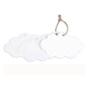 100 PCS Craft Paper Gift Tags 5CM 7CM Cloud Shape Wedding Party Favor Labels with 30 Meters Natural Jute Twine - JijaCraft