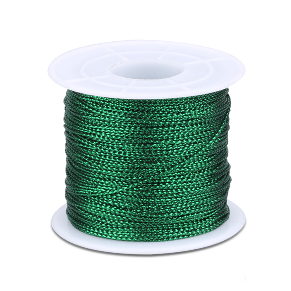 Green Twine String,100M Green Thread Twist Ties with Coil,Green Metall –
