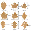 JijAcraft Thanksgiving Tags,Brown Paper Christmas Gift Tags,180 PCS 9 Styles Fall Maple Leaves Gift Tags with Strings Fall Wedding Party Favors Tags - JijaCraft