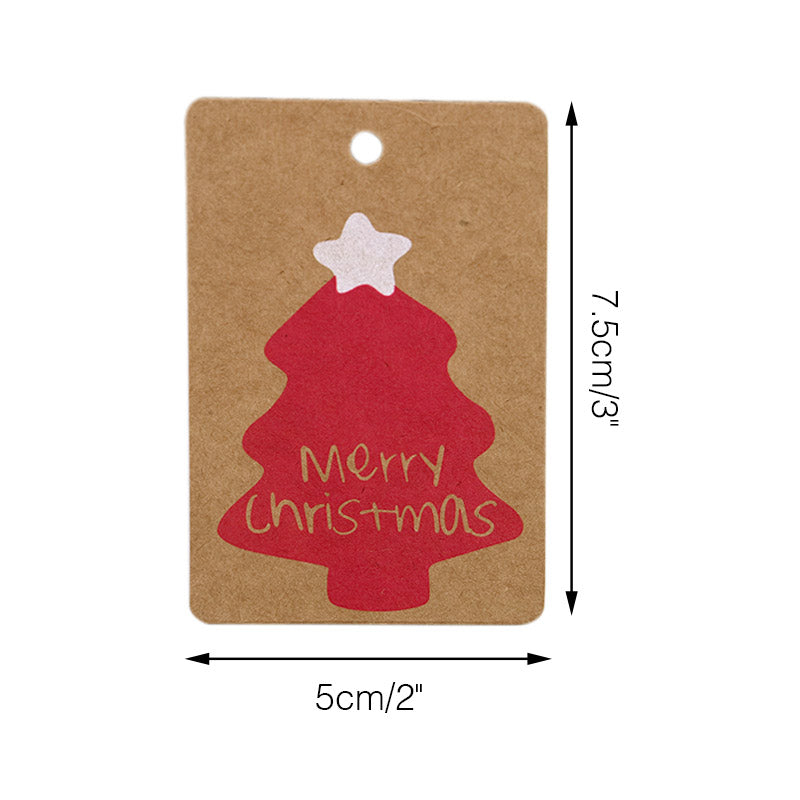 Handmade Christmas Gift Tags, Christmas Gift Wrapping, Kraft Christmas Tags  With String, Christmas Decor, Holiday Gift Tag, Tree Gift Tag 