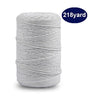 200M (218 Yard) Cotton Twine String,12-Ply Cooking Kitchen Twine String Craft String Baker Twine for Tying Homemade Meat, Making Sausage, DIY Craft and Gardening Applications - JijaCraft