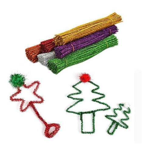120 Pcs Colored Craft Pipe Cleaners 12 Colors Bump Chenille Stems for Creative Handmade DIY&Art Craft Projects,Christmas Gifts - JijaCraft