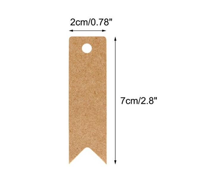 100Pcs Kraft Paper Tags, Gift Tags, Blank Hang Tags for Gift Bags Price  Tags Name Tags for Wedding Holiday Valentine's Day Blank Gift Bags Tags  Price