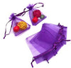 100 PCS 7CM X9 CM (2.8X3.5") Drawstring Organza Gift Bags Jewelry Pouches - JijaCraft