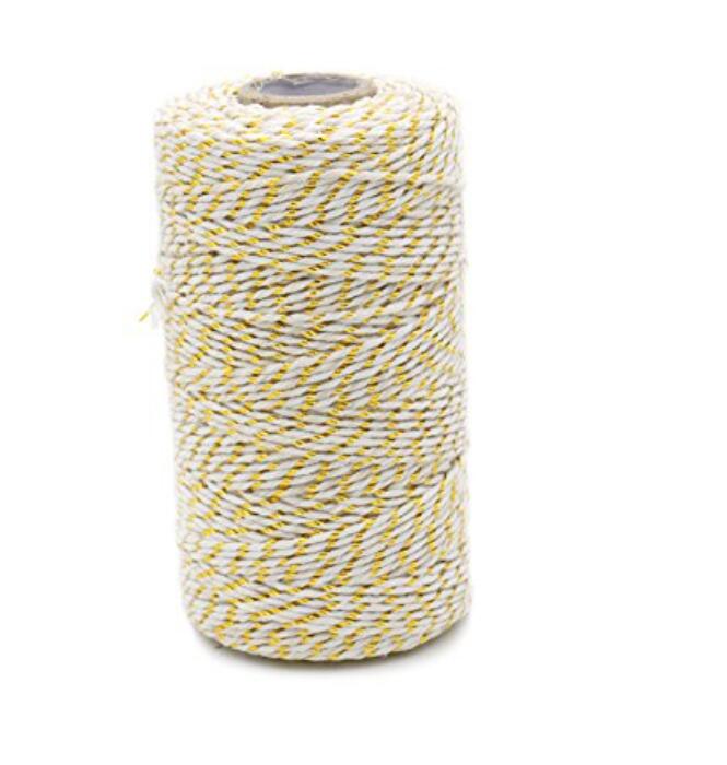 Cotton Bakers Twine Red & White 100M (328 Feet), Packing String, Durable  Rope fo